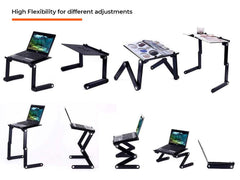 Laptop Table Stand With Mouse Plate & Radiator Fans - dealskart.com.au