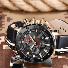 LIGE Men’s Luxury Chronograph Watch- Military Edition - dealskart.com.au