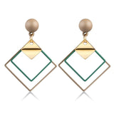 LOVR New Korean Statement Drop Earrings For Women Fashion Vintage Geometric Long Dangle Earrings 2020 kolczyki Female Jewelry - dealskart.com.au
