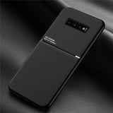Luxury Leather Case For Samsung Galaxy S10 S20 Plus Ultra S9 S8 Plus S10E Note 20 10 9 8 A50 A70 Phone Magnetic Car Plate Covers - dealskart.com.au
