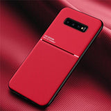 Luxury Leather Case For Samsung Galaxy S10 S20 Plus Ultra S9 S8 Plus S10E Note 20 10 9 8 A50 A70 Phone Magnetic Car Plate Covers - dealskart.com.au