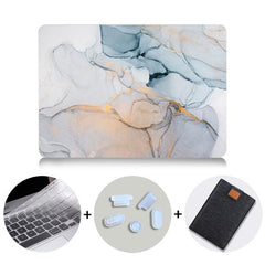 Marble Design MacBook Case With Bag & Keyboard Cover - dealskart.com.au