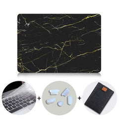 Marble Design MacBook Case With Bag & Keyboard Cover - dealskart.com.au