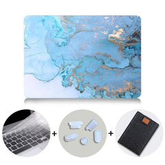 Marble Design MacBook Case With Bag & Keyboard Cover - dealskart.com.au