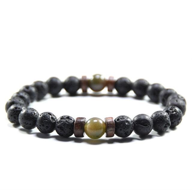 MCLLROY Tibetan Buddha Moonstone Beads Bracelet - Natural - dealskart.com.au