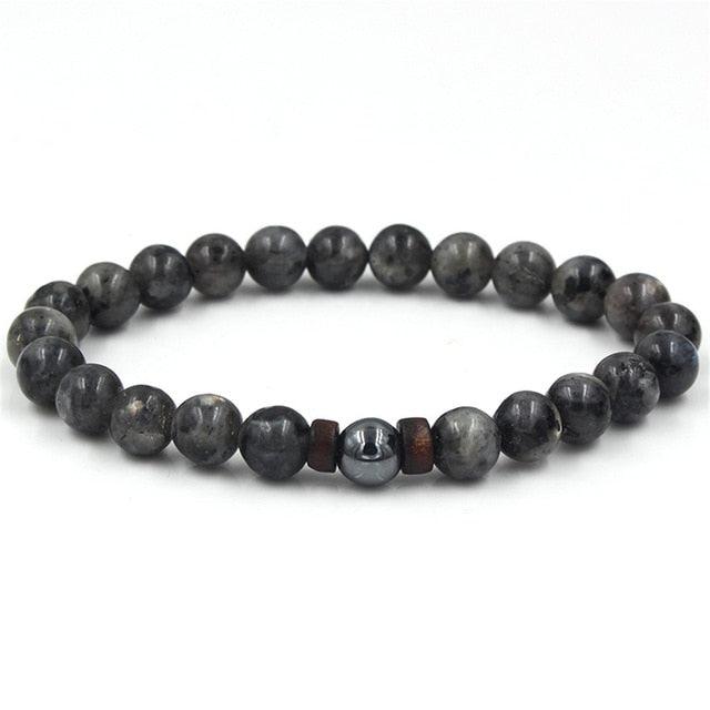 MCLLROY Tibetan Buddha Moonstone Beads Bracelet - Natural - dealskart.com.au