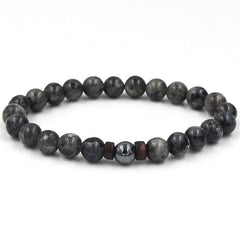 MCLLROY Tibetan Buddha Moonstone Beads Bracelet - Natural - dealskart.com.au