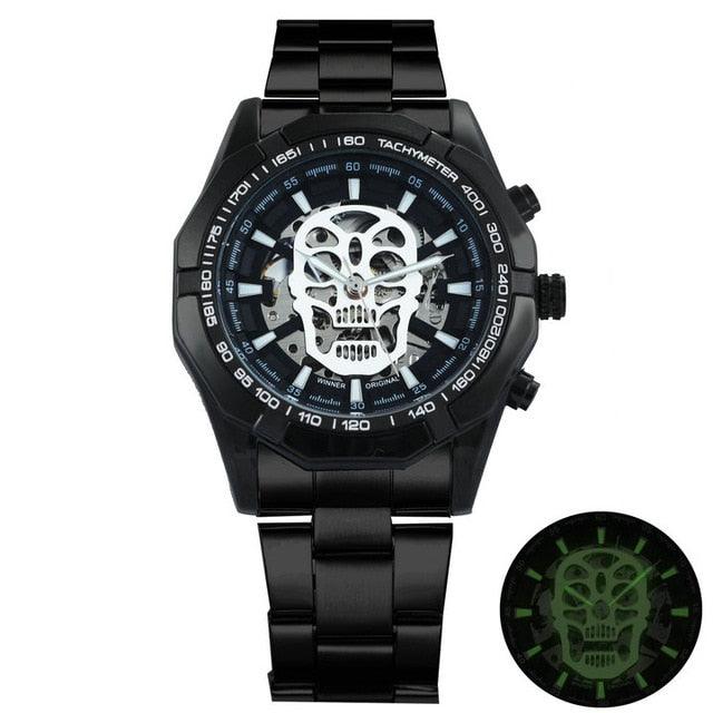 Men’s Automatic Mechanical Skeleton Luxury Watch - dealskart.com.au