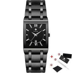 Men’s Classic Stainless-Steel Waterproof Watch - dealskart.com.au