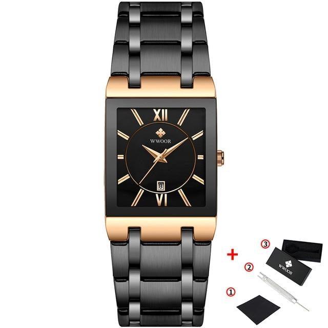 Men’s Classic Stainless-Steel Waterproof Watch - dealskart.com.au