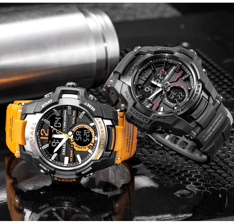 Men’s Fashion Quartz Digital LED Wristwatch - dealskart.com.au