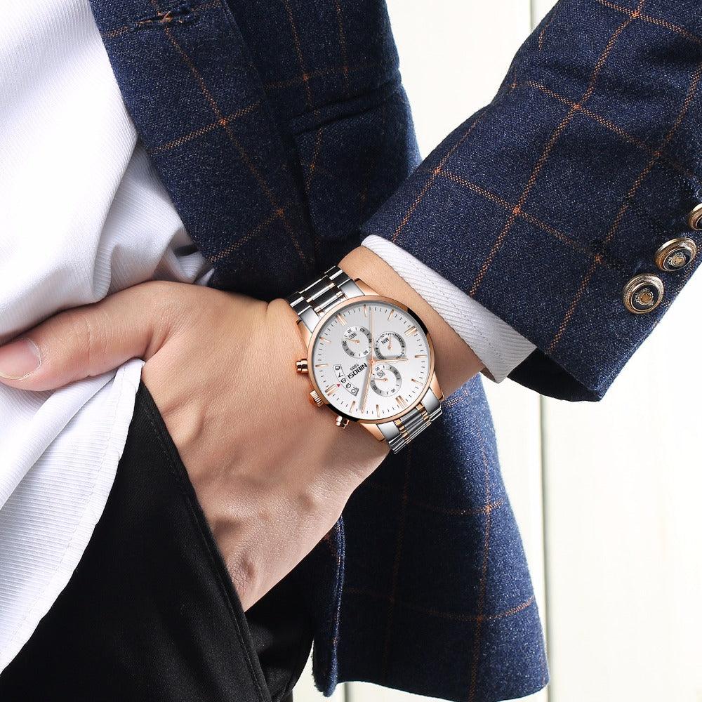 Men’s Luxury Fashion Quartz Wristwatch - dealskart.com.au