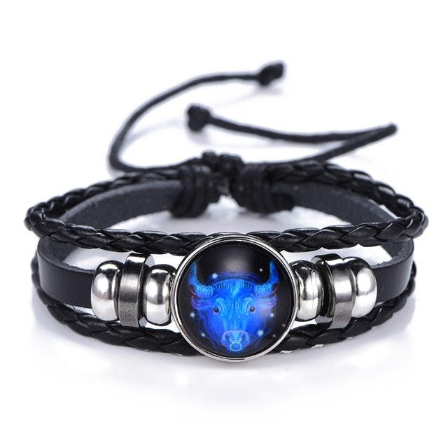 Mirror Finished Zodiac Sign Constellation Wristband - Wrap Around - dealskart.com.au