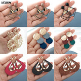 New Korean Acrylic Earrings For Women Statement Vintage Geometric Gold Dangle Drop Earrings 2020 Female Wedding Fashion Jewelry - dealskart.com.au