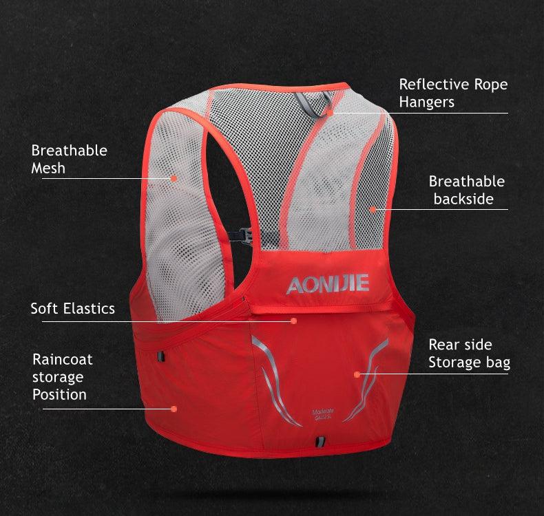 Nylon Professional Running Vest with Compartment Space - dealskart.com.au