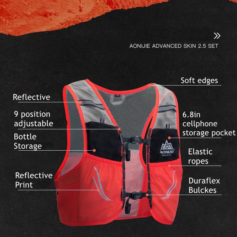 Nylon Professional Running Vest with Compartment Space - dealskart.com.au