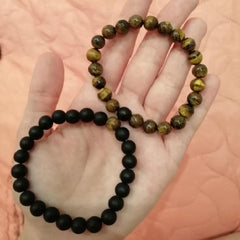 Premium Natural Stone Beads Bracelet - Polished - dealskart.com.au