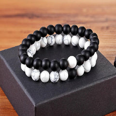 Premium Natural Stone Beads Bracelet - Polished - dealskart.com.au