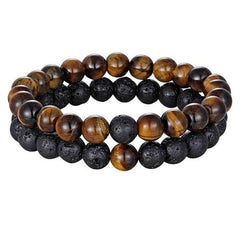 Premium Natural Stone Beads Bracelet - Polished - dealskart.com.au