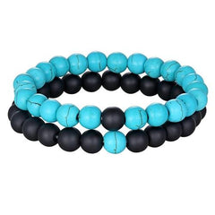 Premium Natural Stone Beads Bracelet - Polished - dealskart.com.au