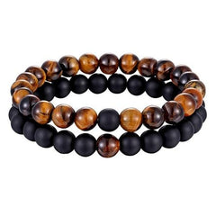 Premium Natural Stone Beads Bracelet - Polished - dealskart.com.au