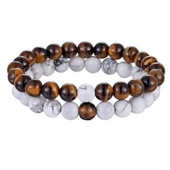 Premium Natural Stone Beads Bracelet - Polished - dealskart.com.au