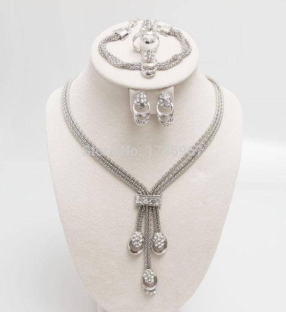 Carol Jewelry Women's Elegant Necklace Set - Metal Toned - dealskart.com.au