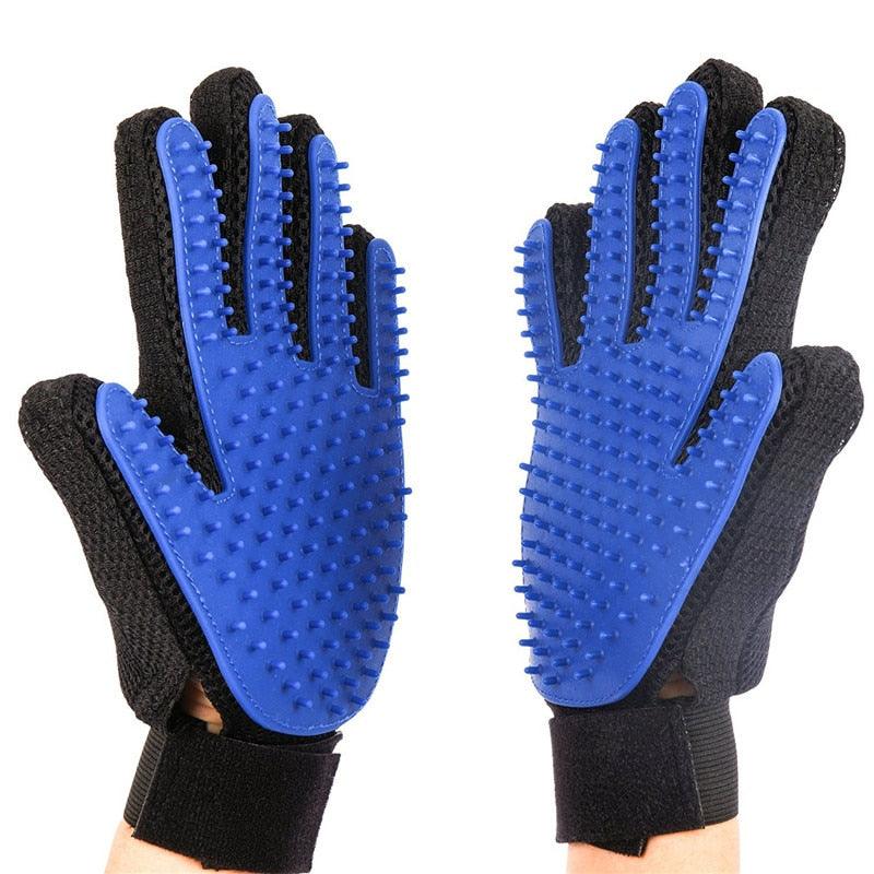 Pet Accessories- Rubber Grooming Fur Gloves for Pets - dealskart.com.au
