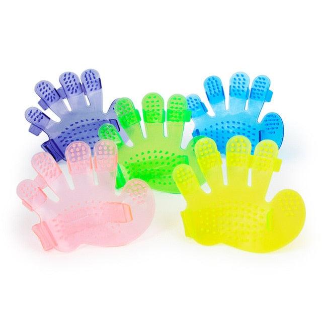 Pet Accessories- Rubber Grooming Fur Gloves for Pets - dealskart.com.au