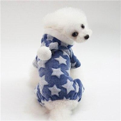 Fleece Pajama Jumpsuit Hoodie for Pets- Cats and Dogs - dealskart.com.au