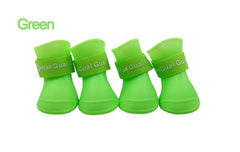 Pet Accessories- 4Pcs Rain Non-Slip Waterproof Multicolour Dog Boots - dealskart.com.au