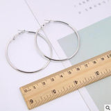 Exaggerated Geometric Round Shiny Circle Earrings - Fashion Jewelry for Women - dealskart.com.au