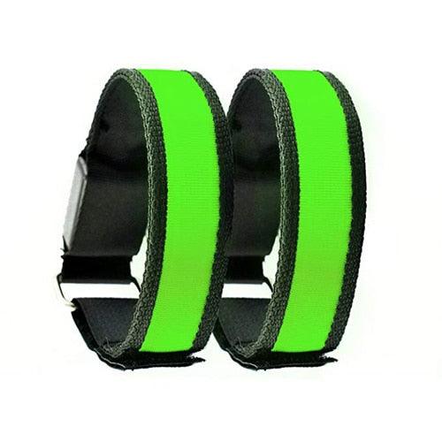 2 Pack Running Light Sports LED Wristbands Adjustable Glowing Bracelets for Runners Joggers Cyclists Riding Safety Bike Bicycle - dealskart.com.au