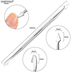 Stainless Steel Nail and Cuticle Care Tool - Dual Sided - dealskart.com.au