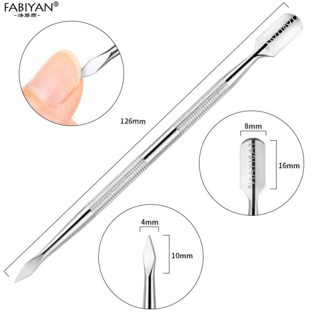 Stainless Steel Nail and Cuticle Care Tool - Dual Sided - dealskart.com.au