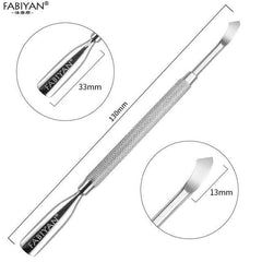 Stainless Steel Nail and Cuticle Care Tool - Dual Sided - dealskart.com.au