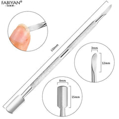 Stainless Steel Nail and Cuticle Care Tool - Dual Sided - dealskart.com.au