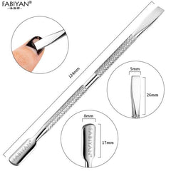 Stainless Steel Nail and Cuticle Care Tool - Dual Sided - dealskart.com.au