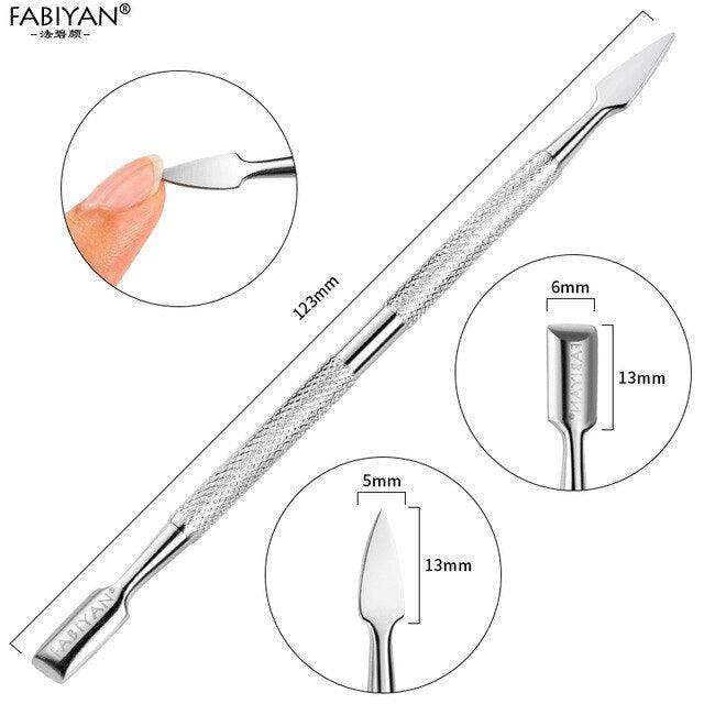 Stainless Steel Nail and Cuticle Care Tool - Dual Sided - dealskart.com.au