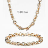 Davieslee Women's Rose Gold Braided Chain Necklace Set - dealskart.com.au