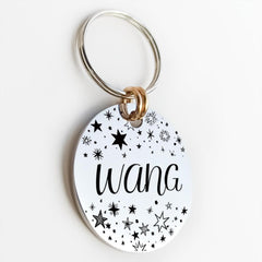 Personalised Artistic Font Double Sided Engraved Pet ID Tag - dealskart.com.au