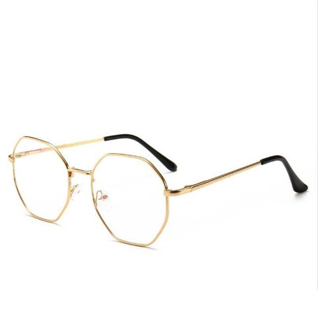 Men Women Vintage Anti Blue light Glasses Frame with Round Myopia Lens Nearsighted Glasses. - dealskart.com.au