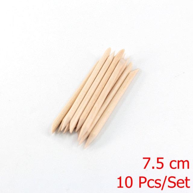 Wooden Cuticle Pushing Sticks - Manicure/ Pedicure - dealskart.com.au