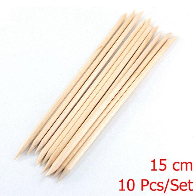 Wooden Cuticle Pushing Sticks - Manicure/ Pedicure - dealskart.com.au