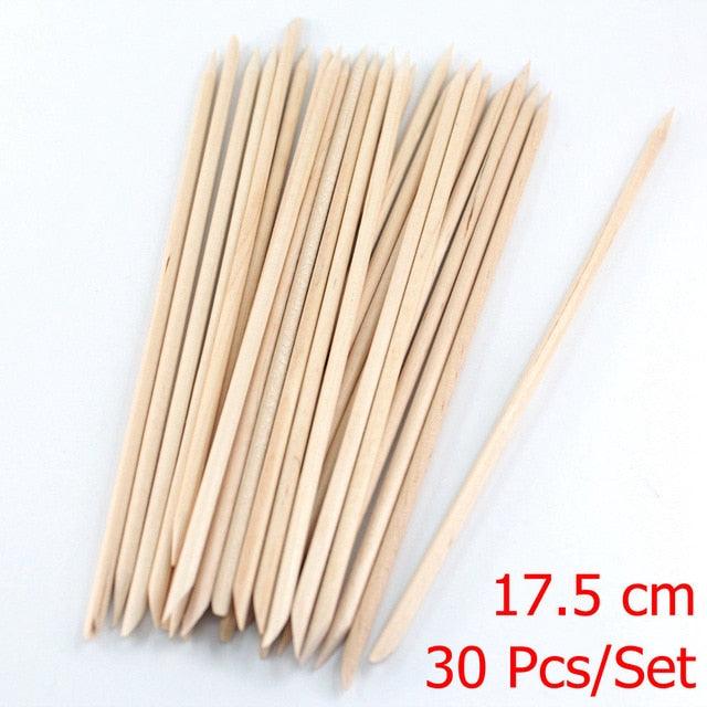 Wooden Cuticle Pushing Sticks - Manicure/ Pedicure - dealskart.com.au