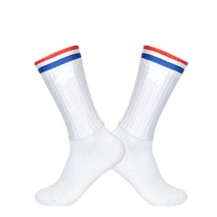 Summer White Line Socks Anti-Slip Silicone Socks for Outdoor Sports - dealskart.com.au