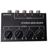 Cx 400 RCA 4 Channel Passive Sound Mixer - Stereo/ Live Effect - dealskart.com.au