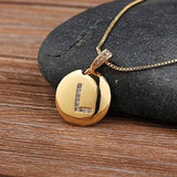 Top Quality Gold Initial Letter Necklace - CZ Charm Pendants for Women and Girls - dealskart.com.au