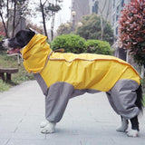 Pet Large Dog Raincoat Outdoor Waterproof Clothes Hooded Jumpsuit Cloak For Small Big Dogs Overalls Rain Coat Labrador - dealskart.com.au