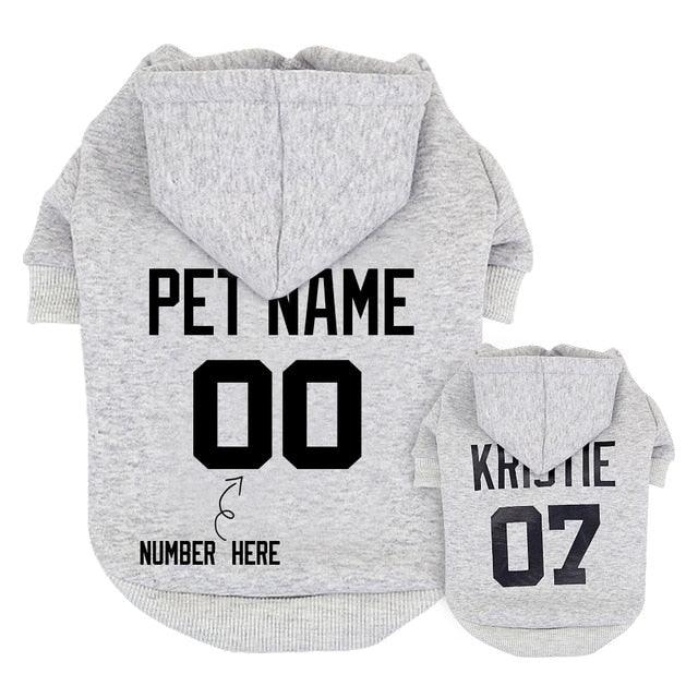 Custom Dog Hoodies Large Dog Clothes Personalized Pet Name Clothing French Bulldog Clothes for Small Medium Large Dogs XS-6XL - dealskart.com.au